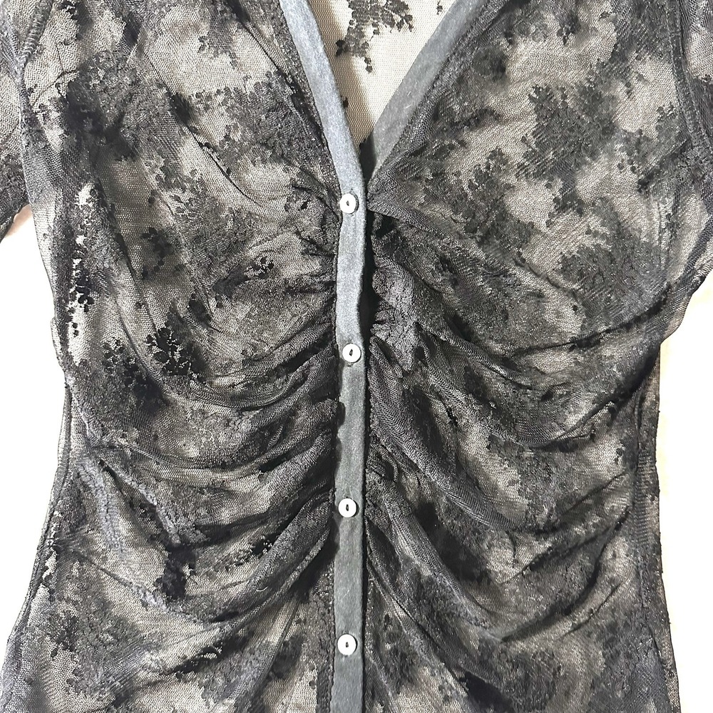Free People Lady Lux Light Year L Large Bodysuit Black Lace Thong - Picture 5 of 12